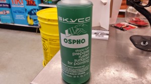 Ospho- If you paint of a lot metal, then you are no doubt familiar with this product! It's the best rust preventative I know of.
